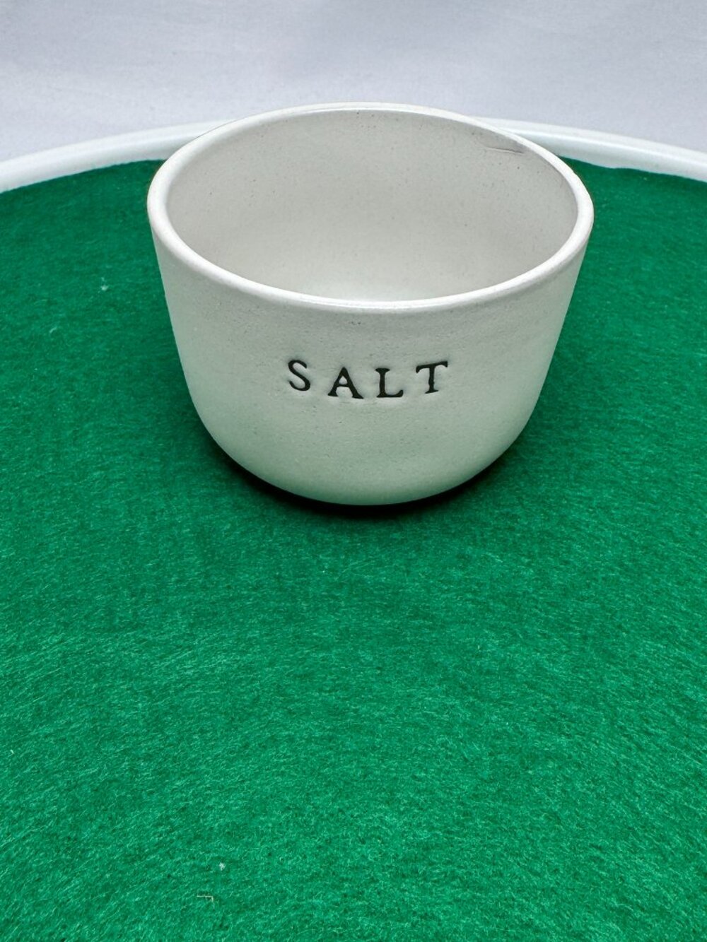 Hearth & Hand Magnolia Salt Cellar Cream Stoneware Farmhouse Kitchen 4"
